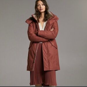 Babaton Oskar Parka Warm Rust Jacket Goosedown waterproof size Small